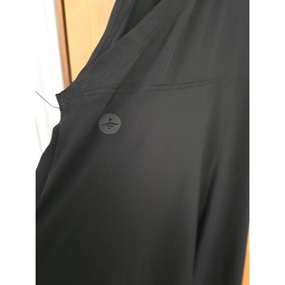Halara Breezeful Pockets Flowy Quick Dry Midi Casual Dress in Black Size 8- New - Picture 7 of 9